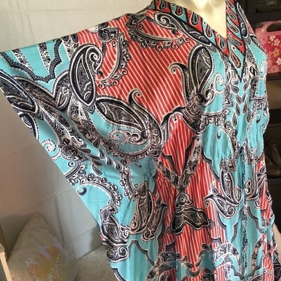 Luxurious Dubai Gold Fleckeld Kaftan Maxi! 10-24W - Picture 8 of 8